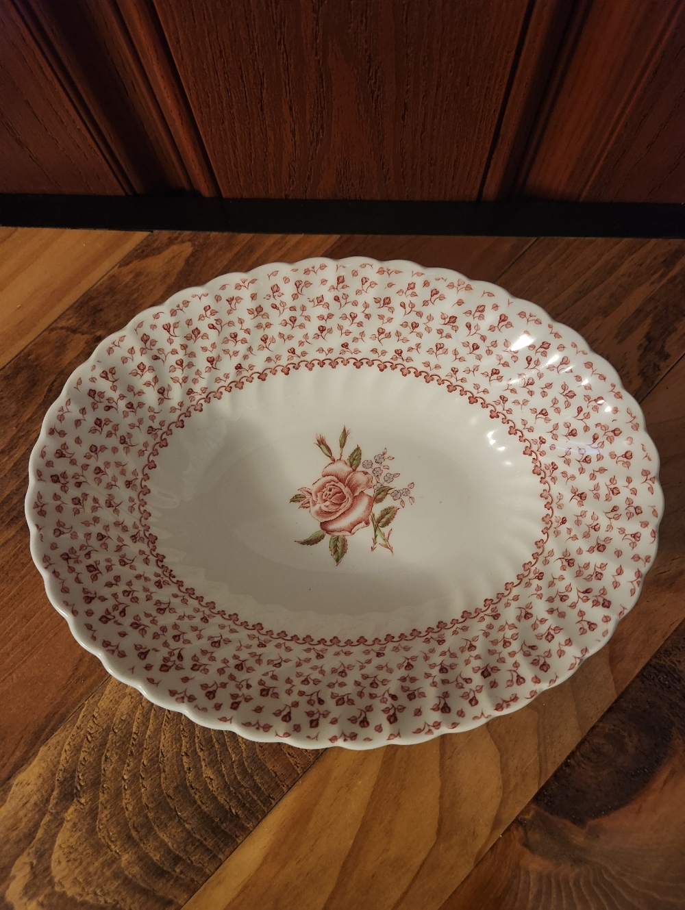 Vintage Johnson Bros Rose Bouquet Pink Floral Smalll Oval Serving Dish England